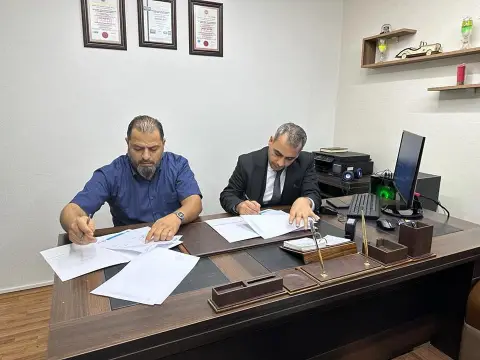 Signing a protocol agreement for cooperation, support and exchange of experiences in the field of training and consultation